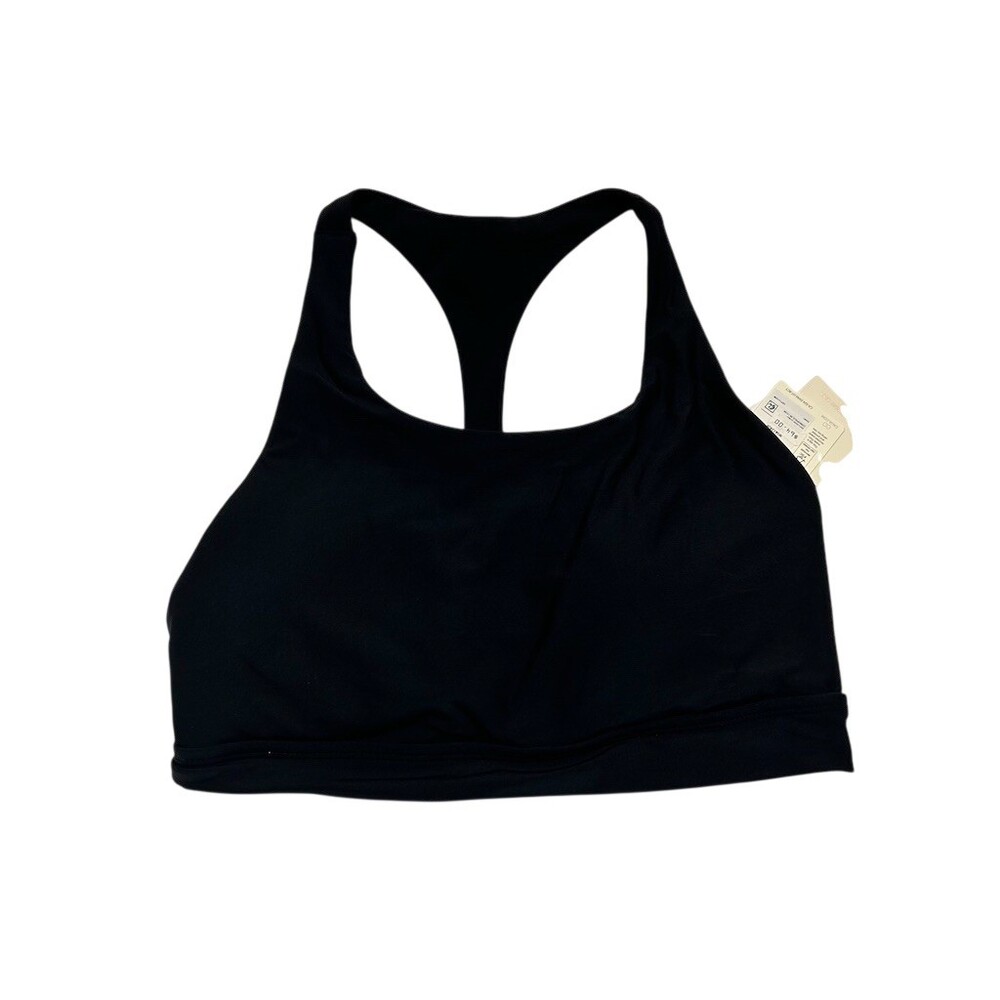 CALIA Women's Racerback Bikini Top Black Medium Support UPF 50+ Size S NWT